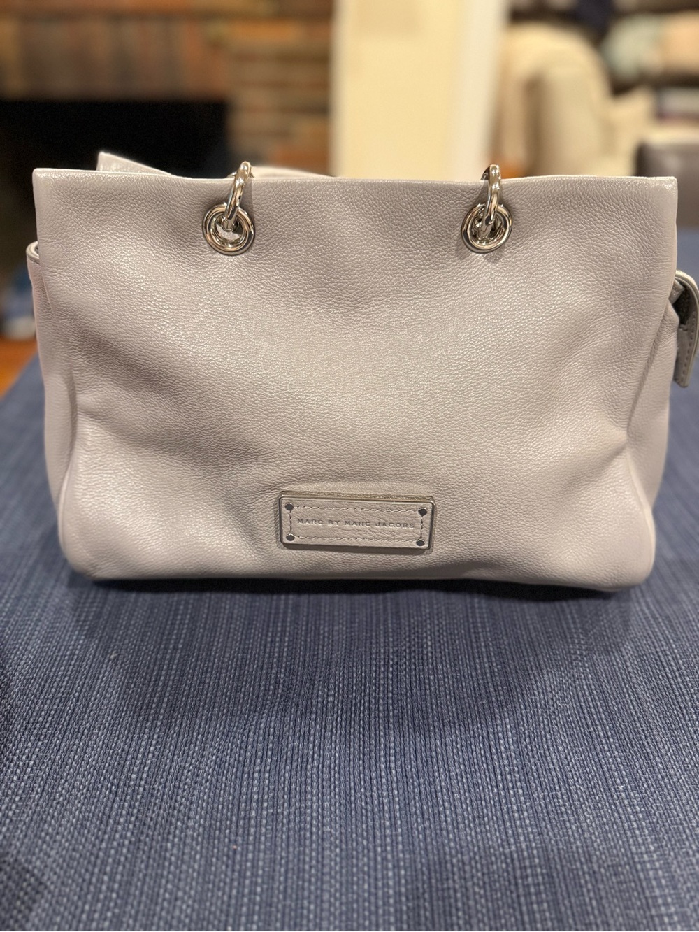New Marc by Marc Jacobs Gray Leather Shoulder Tote